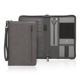 Milano Executive Tech A4 Compendium w/Powerbank & Zipper -  C480